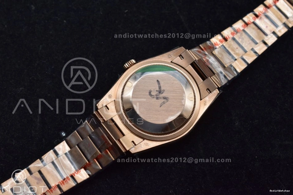 V5 RG Original Diamond (Gain 904L DayDate Grey Weight) on Square President 36 vr3255 Best Bracelet 671 QF with Dial Steel Edition 0422